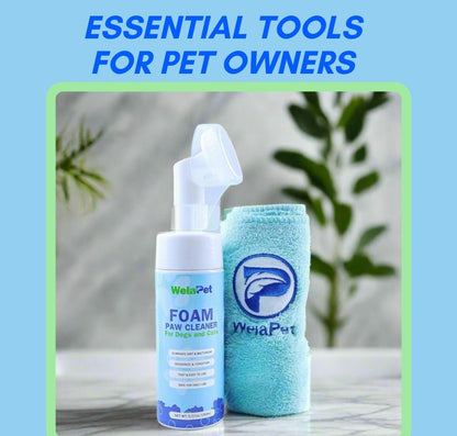 Welapet, Foam Paw Cleaner for Dogs and Cats, Free Fragrance, 5oz